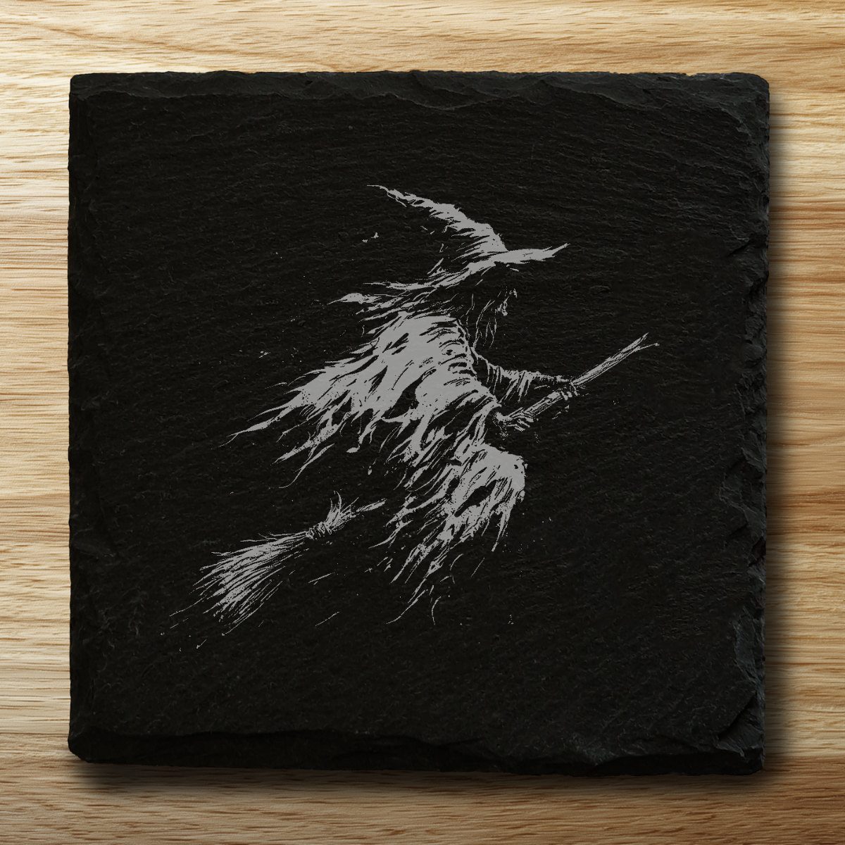 Halloween - Witch on a broomstick